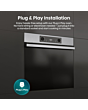 Hisense BI622AXPGUK Built In Electric Oven 59.5cm Black Steel