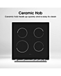 Hisense HDE3211BBUK Double Oven Cooker 60cm Ceramic Hob