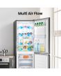 Hisense RB327N4BBE 55cm 50/50 Total No Frost Fridge Freezer - Black Steel