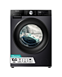 Hisense WF3S1043BB3 10.5kg 1400 Spin Steam Wash Black
