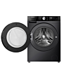 Hisense WF3S1043BB3 10.5kg 1400 Spin Steam Wash Black
