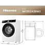Hisense WF3S1243BW3 12kg 1400 Spin Steam Washer
