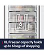 Hoover HONCQ3T518ENTK Total No Frost Fridge Freezer Black