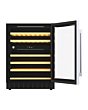Hoover HWCB60UK/N Under Counter Wine Cooler 46 Bottles Black