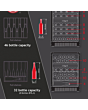 Hoover HWCB60UK/N Under Counter Wine Cooler 46 Bottles Black