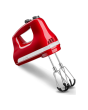 KitchenAid 5KHM6118BER Hand Mixer 6 Speed With Flex Edge Beaters, Empire Red