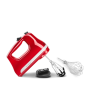 KitchenAid 5KHM6118BER Hand Mixer 6 Speed With Flex Edge Beaters, Empire Red