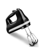 KitchenAid 5KHM6118BOB Hand Mixer 6 Speed With Flex Edge Beaters, Onyx Black