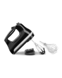 KitchenAid 5KHM6118BOB Hand Mixer 6 Speed With Flex Edge Beaters, Onyx Black