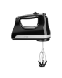 KitchenAid 5KHM6118BOB Hand Mixer 6 Speed With Flex Edge Beaters, Onyx Black