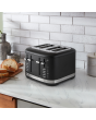 KitchenAid 5KMT4109BBM Manual Control 4 Slot Toaster, Matt Black