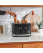 KitchenAid 5KMT4109BBM Manual Control 4 Slot Toaster, Matt Black