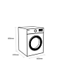 LG FDV709W 9kg Tumble Dryer White