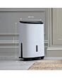 Meaco ARETEONE6L , 6L Compact Dehumidifier / Air Purifier - White And Charcoal Black