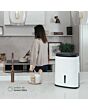 Meaco ARETEONE6L , 6L Compact Dehumidifier / Air Purifier - White And Charcoal Black