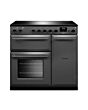 Rangemaster AURA90EIP/19285 90cm Induction Range Cooker - Slate with Onyx trim