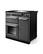 Rangemaster AURA90EIP/19285 90cm Induction Range Cooker - Slate with Onyx trim