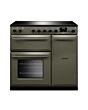 Rangemaster AURA90EIP/19289 90cm Induction Range Cooker - River Bed with Onyx trim