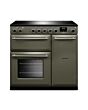 Rangemaster AURA90EIP/19337 90cm Induction Range Cooker - River Bed with Brushed Nickel trim