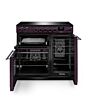 Rangemaster AURA90EIP/19338 90cm Induction Range Cooker - Plum with Brushed Nickel trim