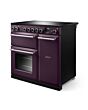 Rangemaster AURA90EIP/19338 90cm Induction Range Cooker - Plum with Brushed Nickel trim