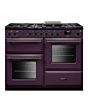 Rangemaster AURO110DF/19314 110cm Dual Fuel Range Cooker - Plum with Onyx trim