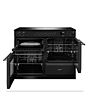 Rangemaster AURO110DF/19356 110cm Dual Fuel Range Cooker - Charcoal Black with Brushed Nickel trim