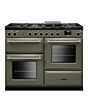 Rangemaster AURO110DF/19361 110cm Dual Fuel Range Cooker - River Bed with Brushed Nickel trim