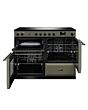 Rangemaster AURO110EI/19321 110cm Induction Range Cooker - River Bed with Onyx trim