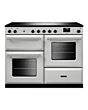 Rangemaster AURO110EI/19363 110cm Induction Range Cooker - White with Brushed Nickel trim