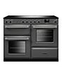 Rangemaster AURO110EI/19365 110cm Induction Range Cooker - Slate with Brushed Nickel trim
