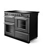 Rangemaster AURO110EI/19365 110cm Induction Range Cooker - Slate with Brushed Nickel trim