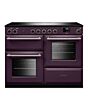 Rangemaster AURO110EI/19370 110cm Induction Range Cooker - Plum with Brushed Nickel trim