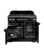 Rangemaster 92510 (CDL100DFFCY/C) CLASSIC DELUXE 100cm Dual Fuel Cooker, Cranberry Chrome Trim