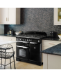 Rangemaster CDL100DFFMG/C CLASSIC DELUXE 100cm Dual Fuel Cooker, Mineral Green