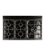 Rangemaster 113850 (CDL100DFFWH/C) CLASSIC DELUXE 100cm Dual Fuel Cooker, White, Chrome Trim