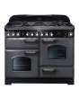 Rangemaster CDL110DFFSL/C (124280) CLASSIC DELUXE 110cm Dual Fuel Range Cooker, Slate/C
