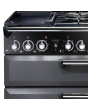 Rangemaster CDL110DFFSL/C (124280) CLASSIC DELUXE 110cm Dual Fuel Range Cooker, Slate/C