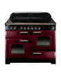 Rangemaster CDL110ECCY/B CLASSIC DELUXE 110cm Ceramic Range Cooker, Cranberry