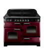 Rangemaster CDL110ECCY/C CLASSIC DELUXE 110cm Ceramic Range Cooker, Cranberry/C