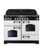 Rangemaster 114150 (CDL110ECWH/C) CLASSIC DELUXE 110cm Ceramic Range Cooker, White/C