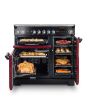 Rangemaster CLA90ECCY/C (117440) CLASSIC 90cm Ceramic Range Cooker, Cranberry - Chrome Trim
