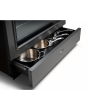 Rangemaster CLAS90FXDFFSB/C Classic FX 90cm Dual Fuel Cooker, Stone Blue, Chrome