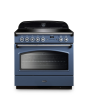 Rangemaster CLAS90FXEISB/C Classic FX 90cm Induction Cooker, Stone Blue, Chrome