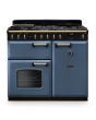 Rangemaster CLDL100DFPSTB/AB1 Classic Deluxe 100cm Dual Fuel Stone Blue/Antique Brass