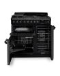 Rangemaster CLDL90DFPMGR/AB1 Classic Deluxe 90cm Dual Fuel Mineral Green/Antique Brass