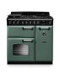 Rangemaster CLDL90DFPMGR/CM1 Classic Deluxe 90cm Dual Fuel Mineral Green/Chrome