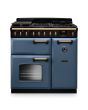 Rangemaster CLDL90DFPSTB/AB1 Classic Deluxe 90cm Dual Fuel Stone Blue/Antique Brass