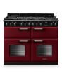 Rangemaster CLDLB110DFPBOR/CM1 Classic Deluxe 110cm BC Dual Fuel Bordeaux/Chrome