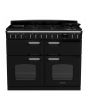 Rangemaster CLDLB110DFPGBL/CM1 Classic Deluxe 110cm BC Dual Fuel Black/Chrome